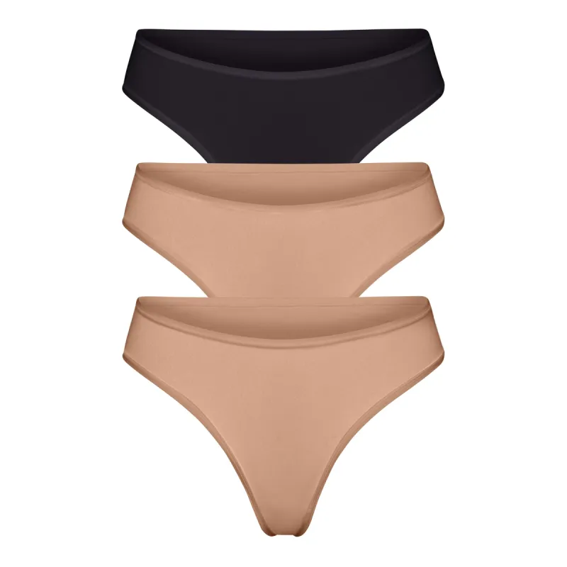 FITS EVERYBODY THONG MULTI 3-PACK | SIENNA MULTI sold by SKIMS
