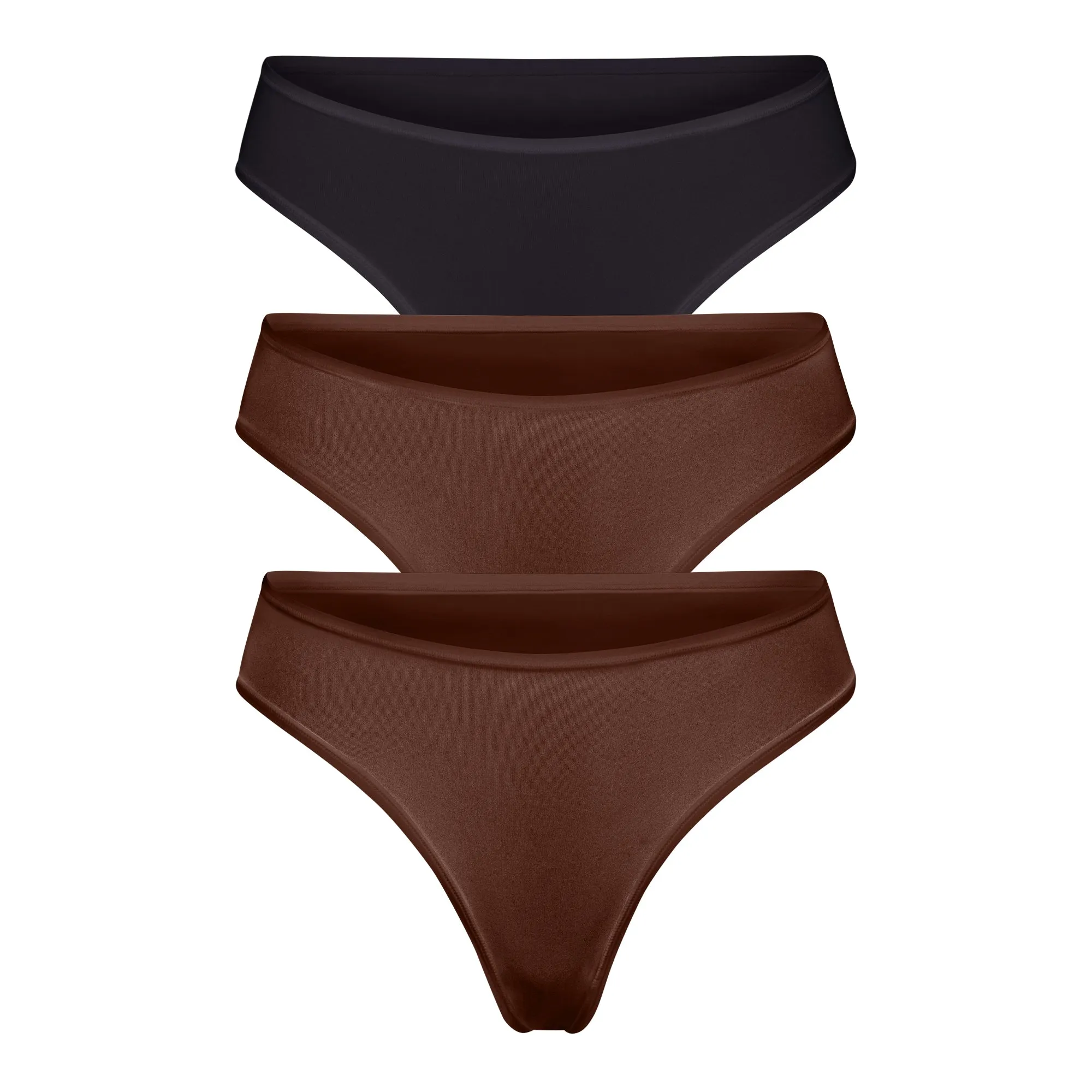 FITS EVERYBODY THONG MULTI 3-PACK | COCOA MULTI sold by SKIMS