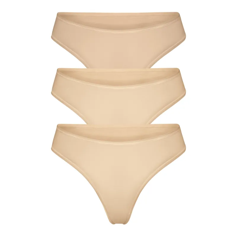 FITS EVERYBODY THONG 3-PACK | CLAY sold by SKIMS