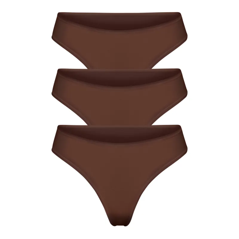 FITS EVERYBODY THONG 3-PACK | COCOA sold by SKIMS
