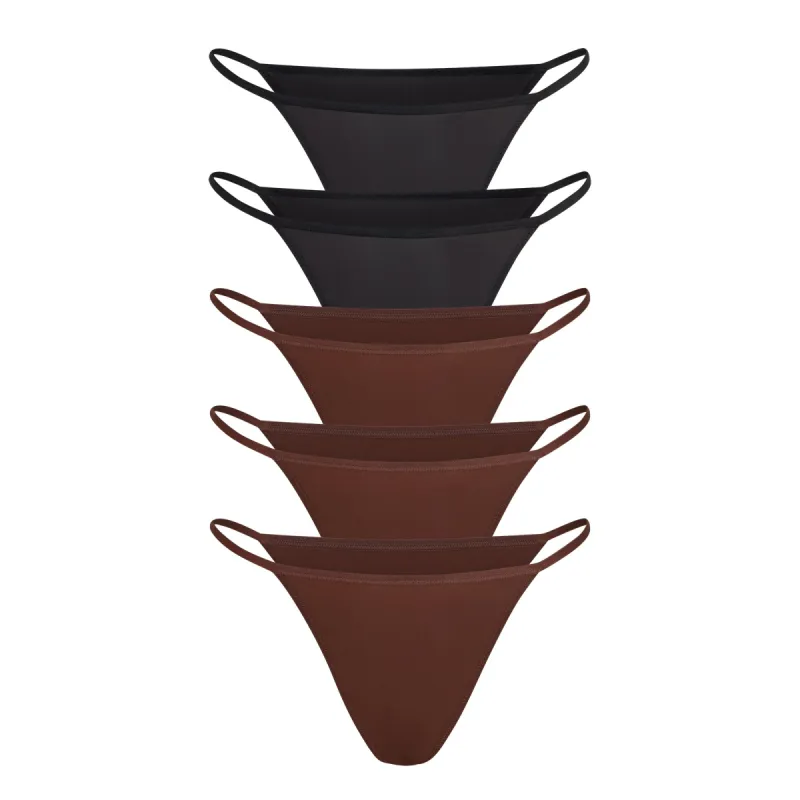 FITS EVERYBODY STRING BIKINI MULTI 5-PACK | COCOA MULTI sold by SKIMS