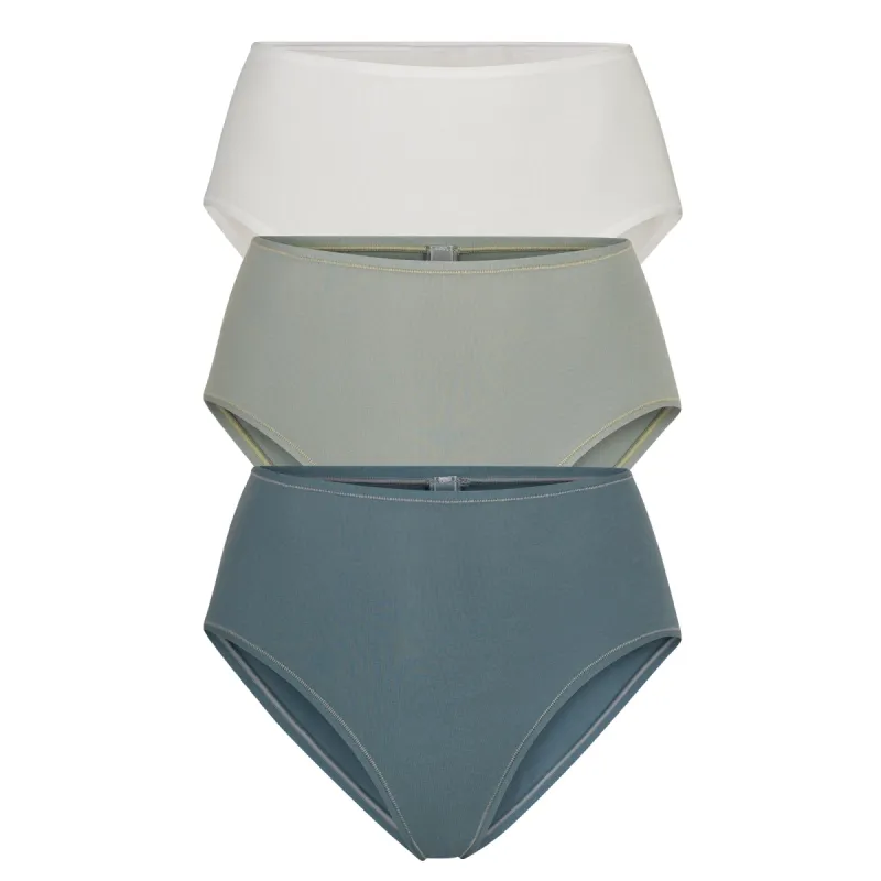 COTTON JERSEY FULL BRIEF MULTI 3-PACK | MINERAL MULTI sold by SKIMS