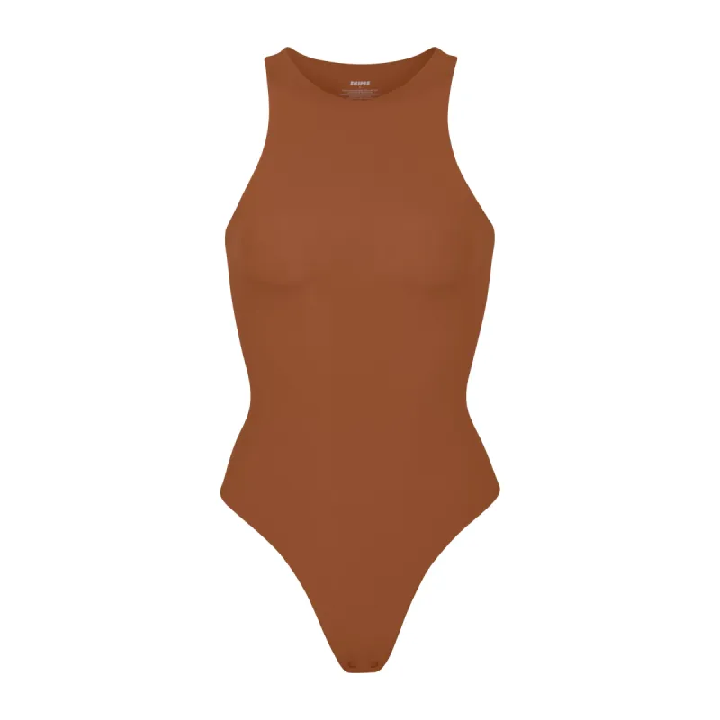 FITS EVERYBODY HIGH NECK BODYSUIT | BRONZE sold by SKIMS