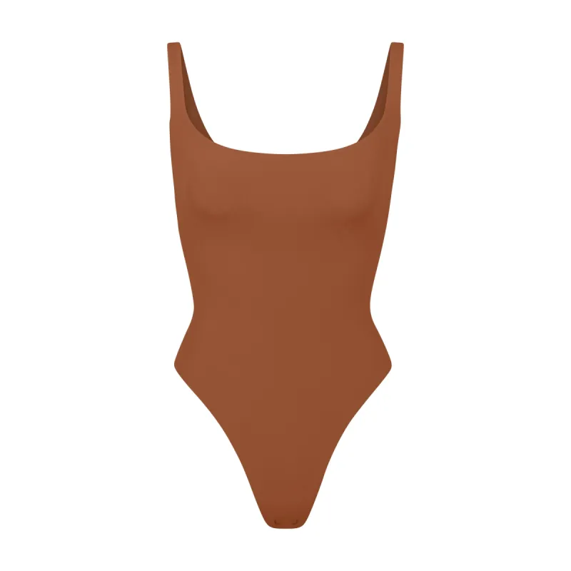 FITS EVERYBODY SQUARE NECK BODYSUIT | BRONZE sold by SKIMS