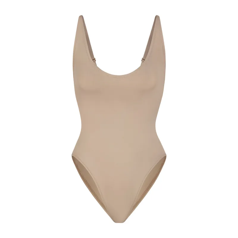 SIGNATURE SWIM SCOOP NECK ONE PIECE | DESERT sold by SKIMS