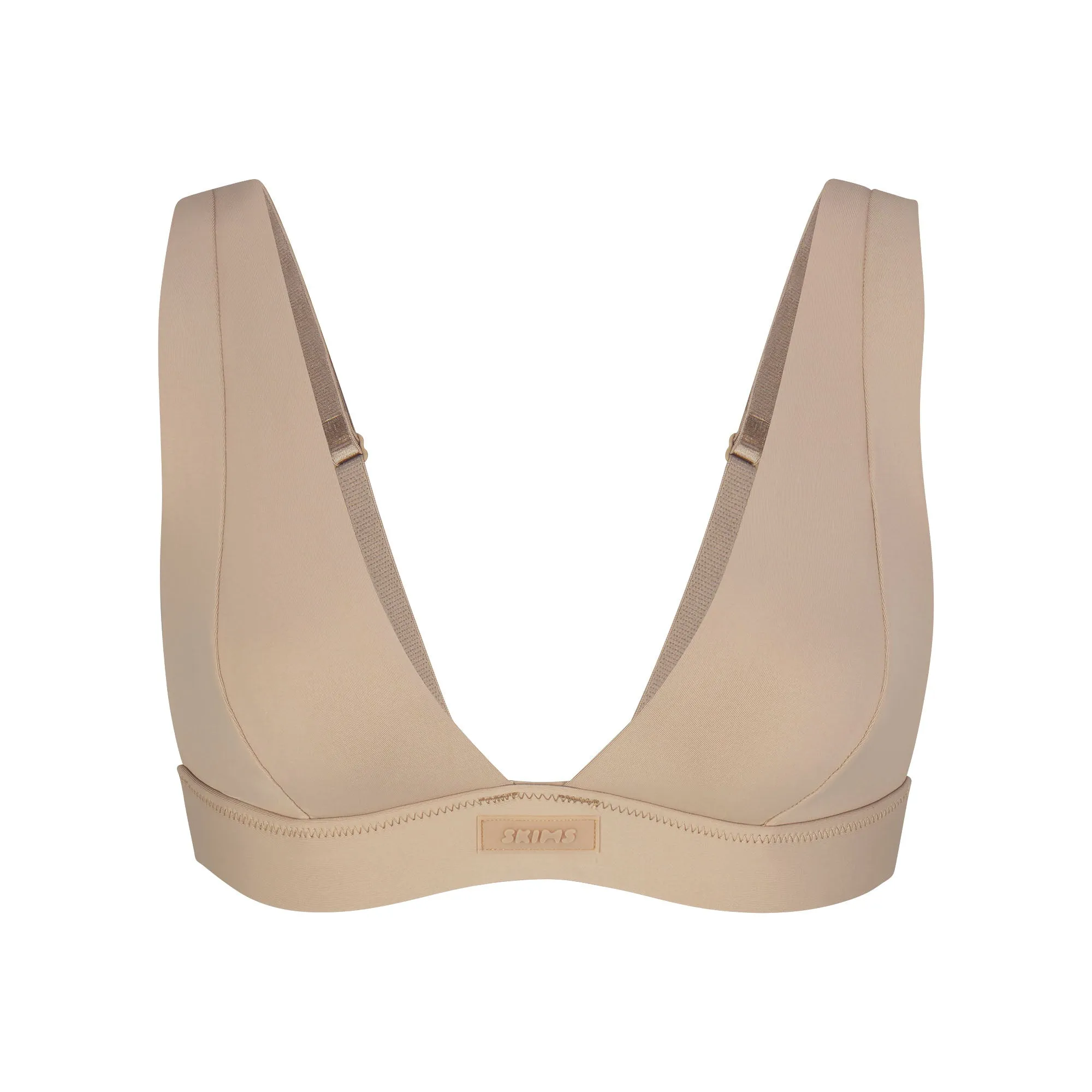 SIGNATURE SWIM PLUNGE BIKINI TOP | DESERT sold by SKIMS