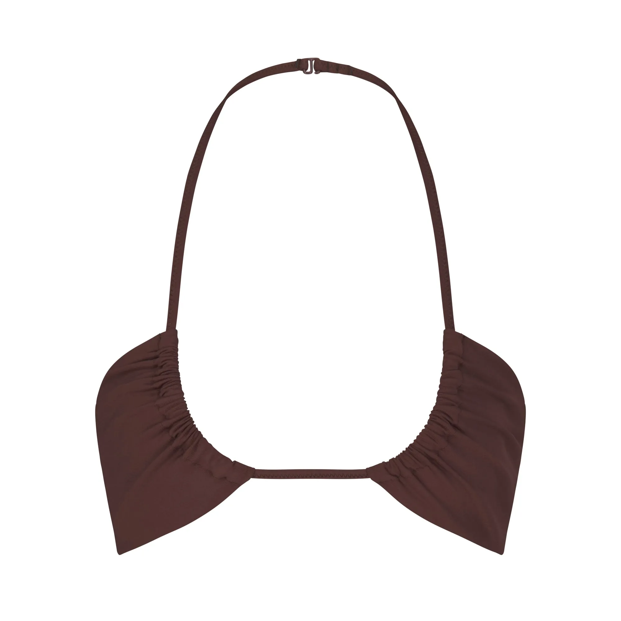 SIGNATURE SWIM HALTER BIKINI TOP | COCOA sold by SKIMS