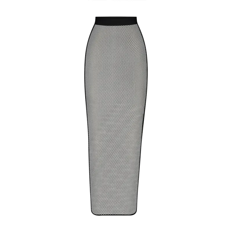 WARP KNIT COVER UP LONG TUBE SKIRT | ONYX sold by SKIMS