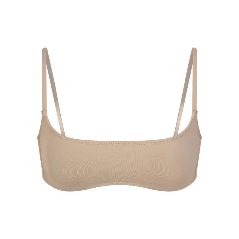 SIGNATURE SWIM MICRO SCOOP BIKINI TOP | DESERT sold by SKIMS