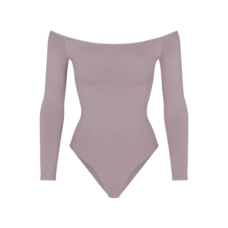 ESSENTIAL OFF THE SHOULDER BODYSUIT | ZINC sold by SKIMS