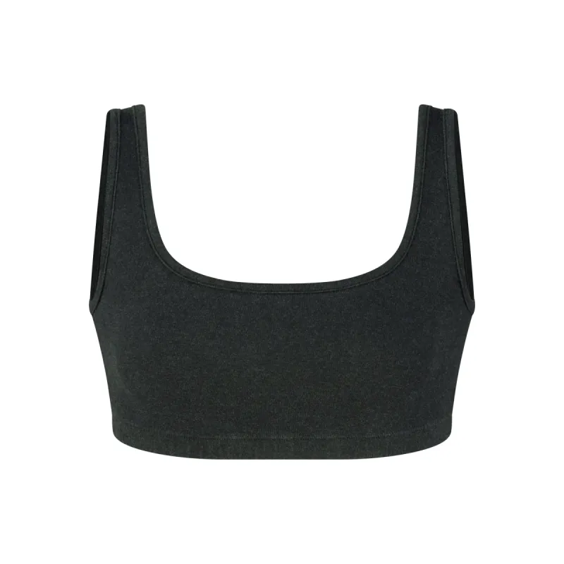 OUTDOOR WIDE NECK BRALETTE | WASHED ONYX sold by SKIMS