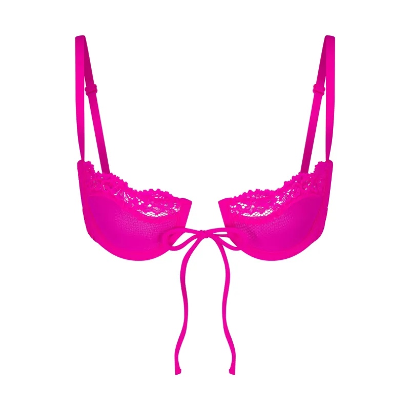 SUMMER MESH LACE BALCONETTE BRA | FUCHSIA made by SKIMS