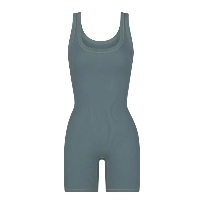 COTTON RIB ONESIE | KYANITE sold by SKIMS
