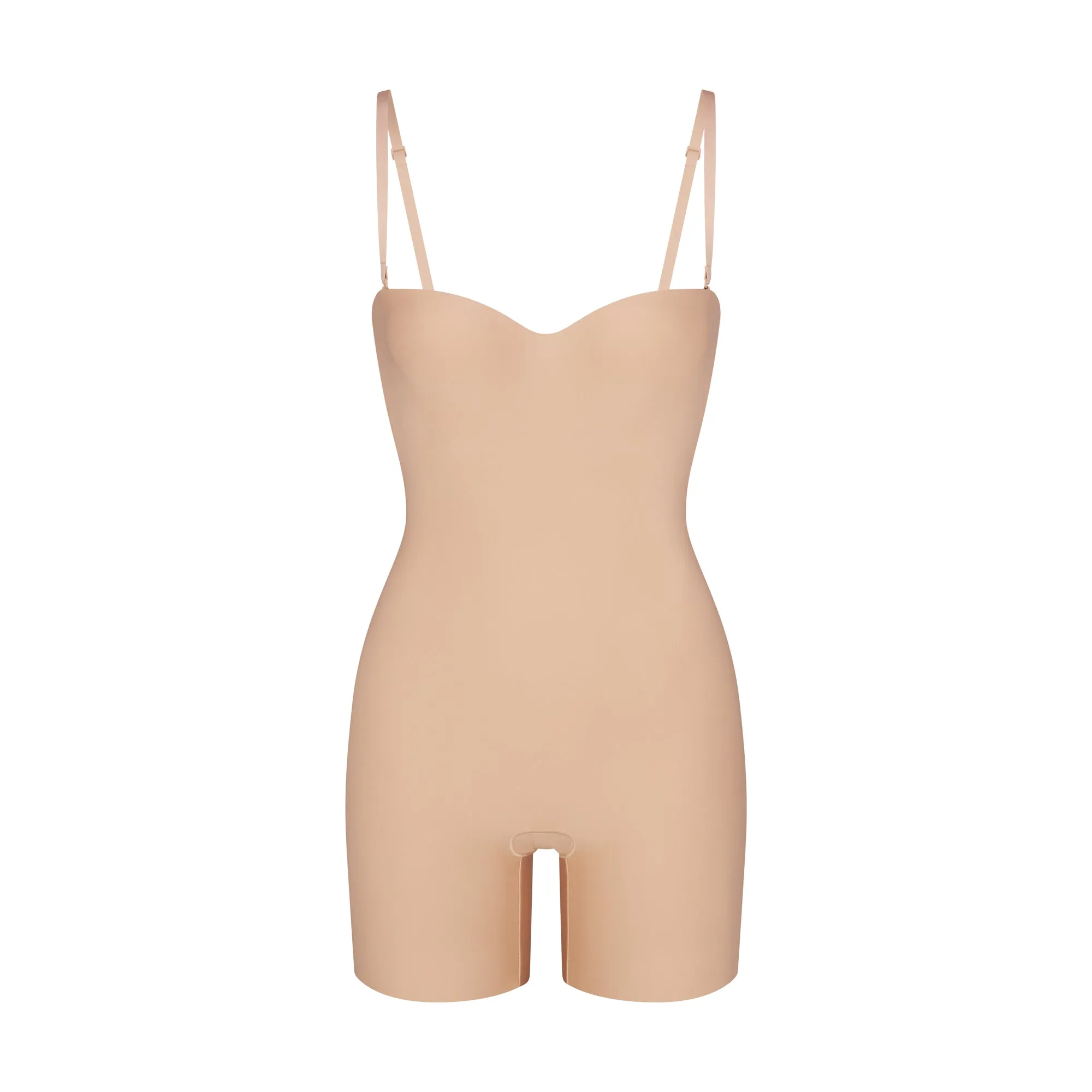 SKIMS BODY UNDERWIRE MID THIGH BODYSUIT | CLAY sold by SKIMS