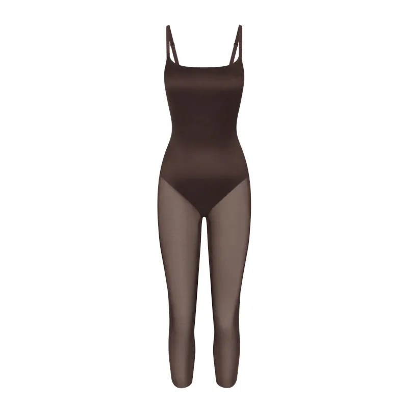 SIMPLY BARE LOW BACK CATSUIT | ESPRESSO sold by SKIMS