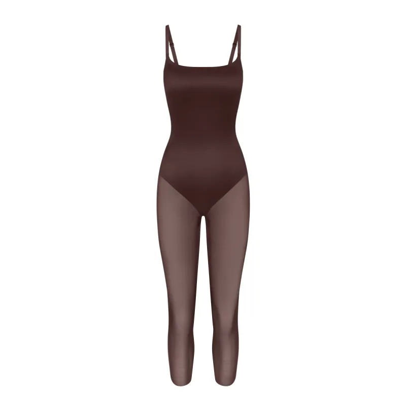 SIMPLY BARE LOW BACK CATSUIT | COCOA sold by SKIMS