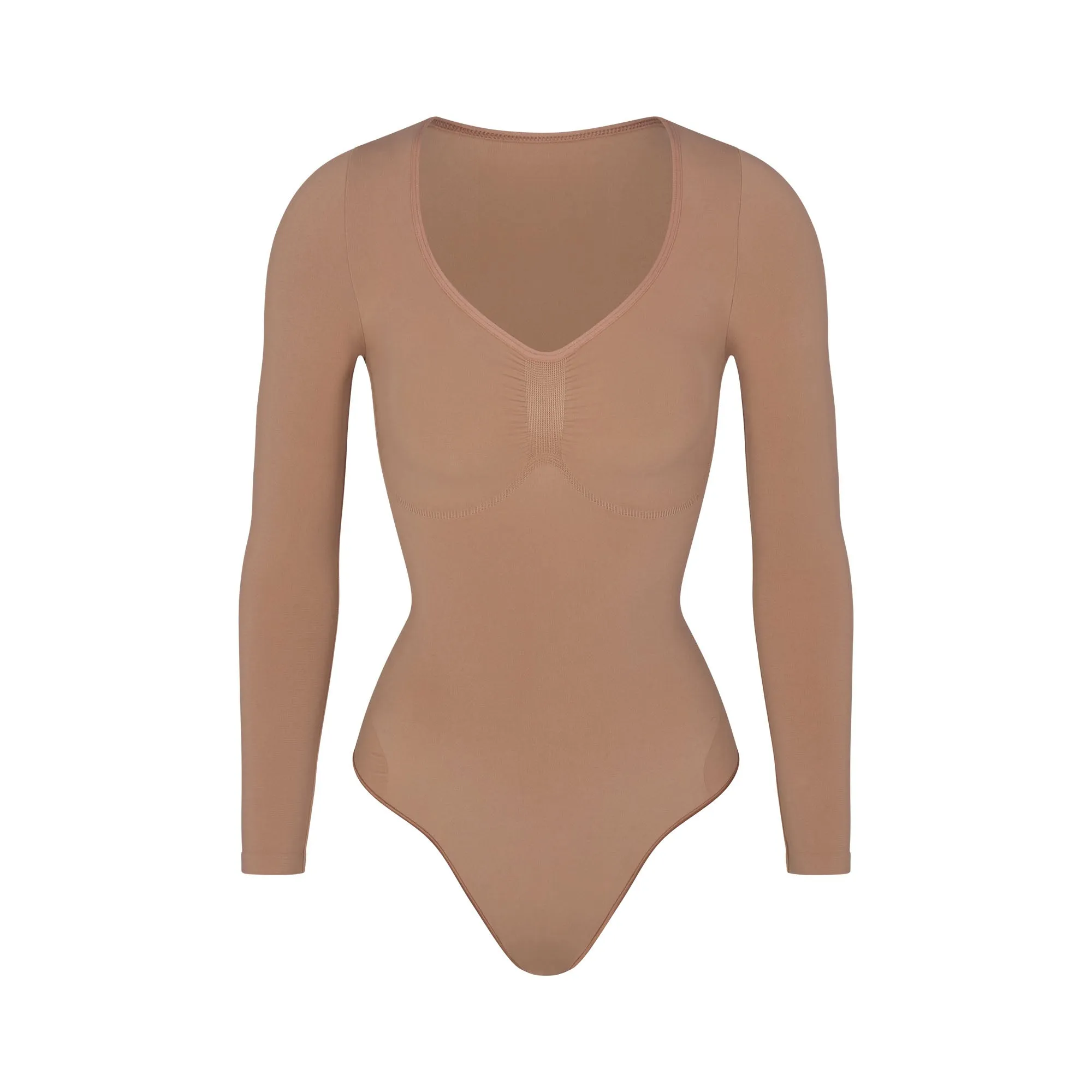 SEAMLESS SCULPT LONG SLEEVE THONG BODYSUIT | SIENNA sold by SKIMS