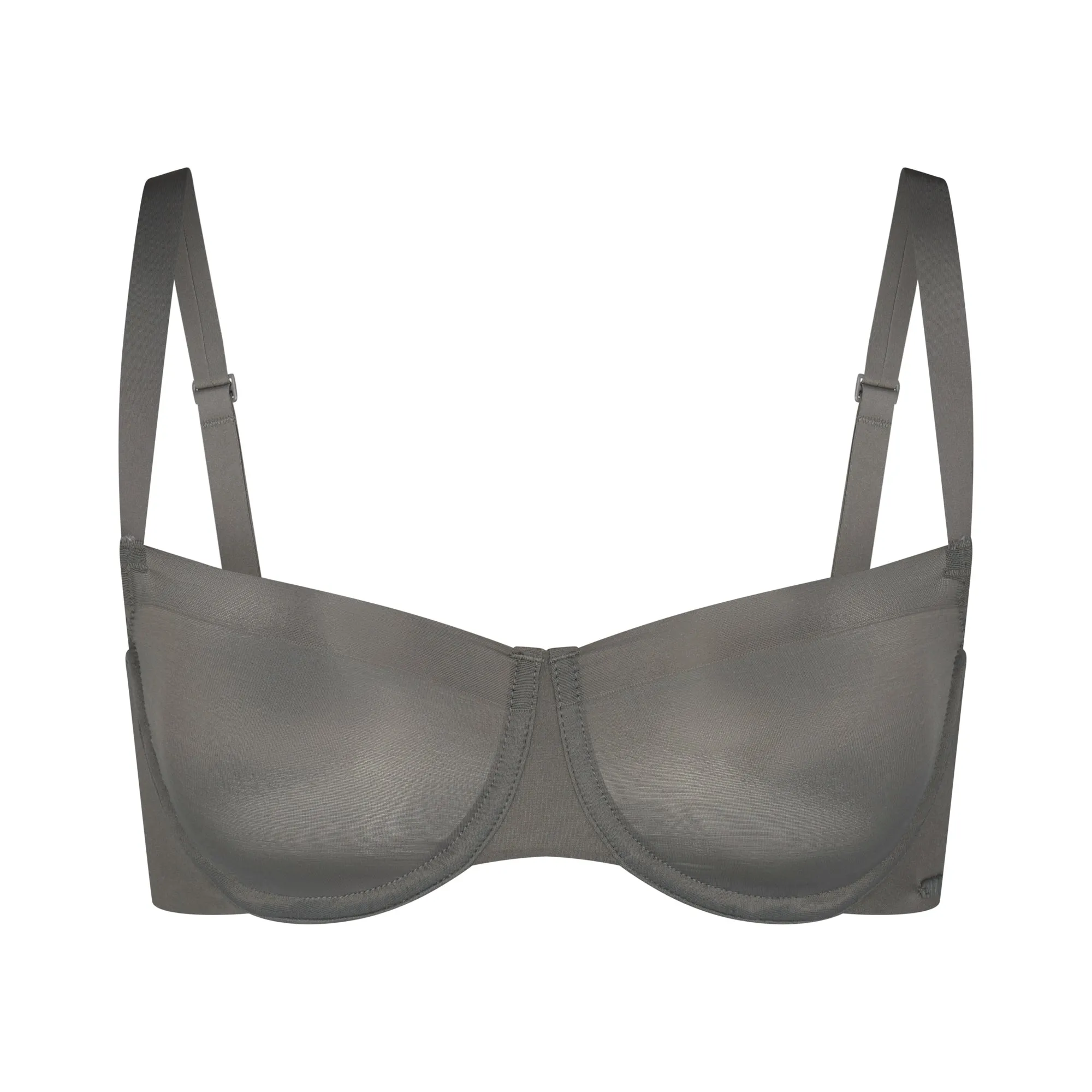 NO SHOW UNLINED BALCONETTE BRA | GUNMETAL sold by SKIMS