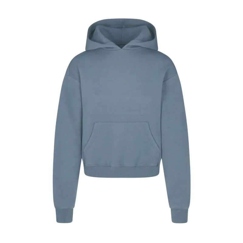 COTTON FLEECE CLASSIC HOODIE | STEEL BLUE sold by SKIMS