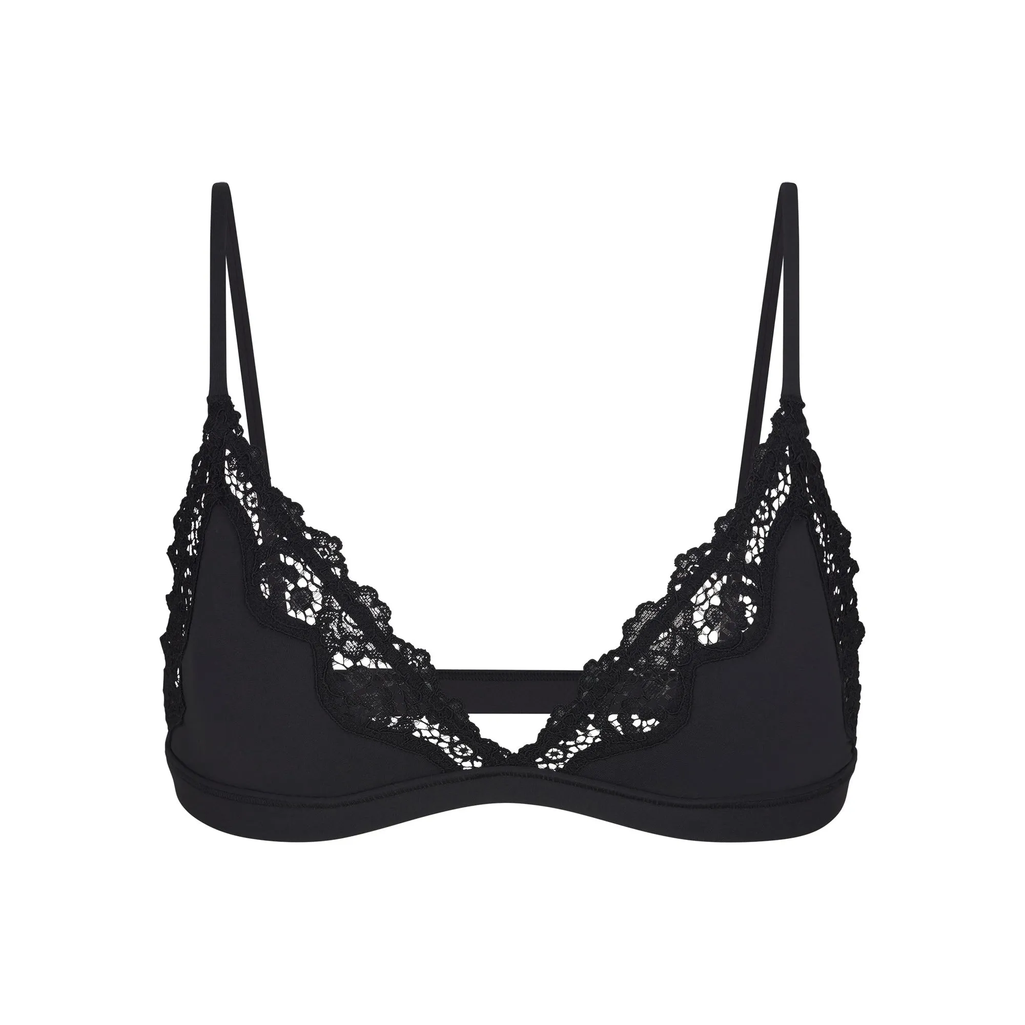 FITS EVERYBODY LACE TRIANGLE BRALETTE | ONYX sold by SKIMS