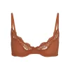 FITS EVERYBODY LACE UNLINED SCOOP BRA | BRONZE sold by SKIMS