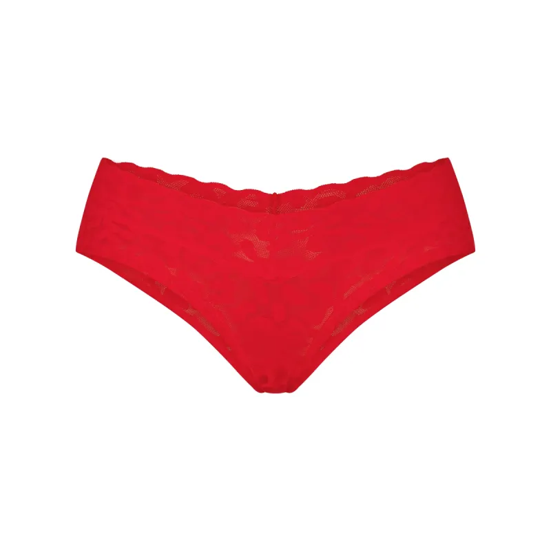 LOGO MESH LACE CHEEKY HIPSTER | POPPY sold by SKIMS