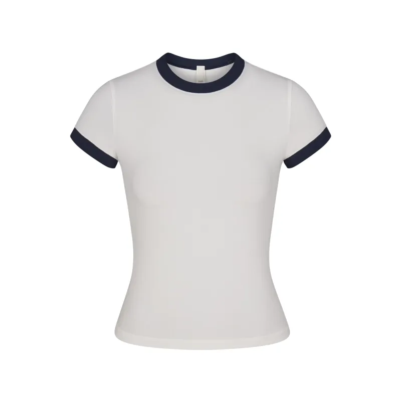 SOFT LOUNGE RINGER T-SHIRT | MARBLE sold by SKIMS
