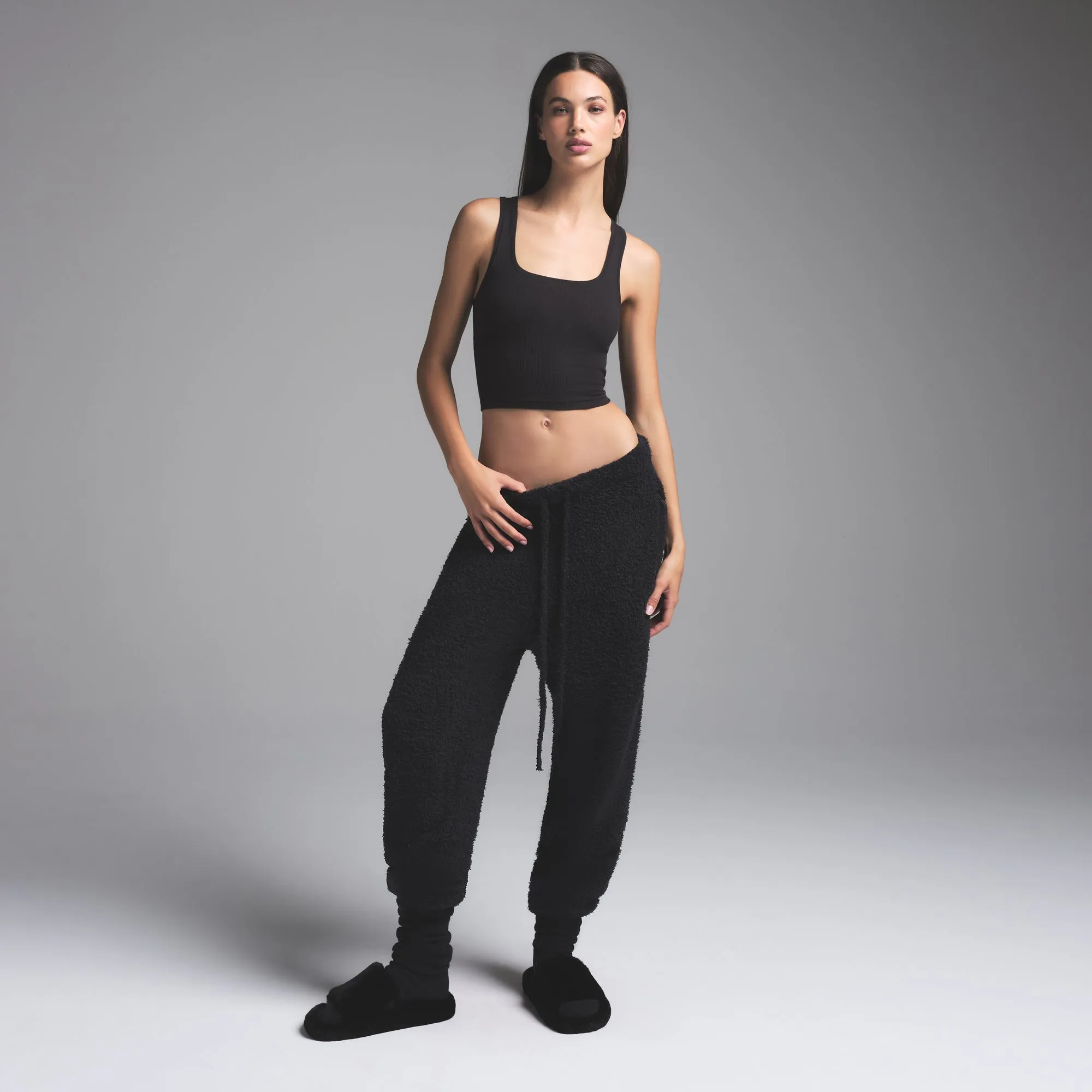 SKIMS Knit Unisex Jogger Pants | Black | 2XS/XS | Cozy sold by SKIMS