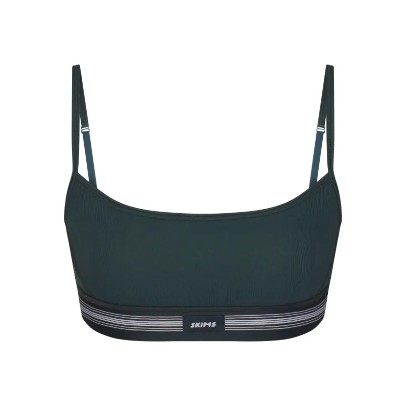 COTTON RIB SCOOP BRALETTE | SPRUCE MULTI sold by SKIMS