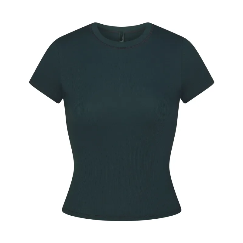 COTTON RIB T-SHIRT | SPRUCE MULTI sold by SKIMS