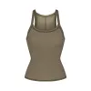 COTTON RIB SCOOP TANK | ARMY MULTI sold by SKIMS