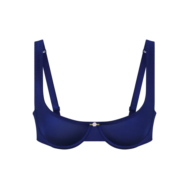 STRETCH SATIN UNLINED SCOOP BRA | NEPTUNE sold by SKIMS