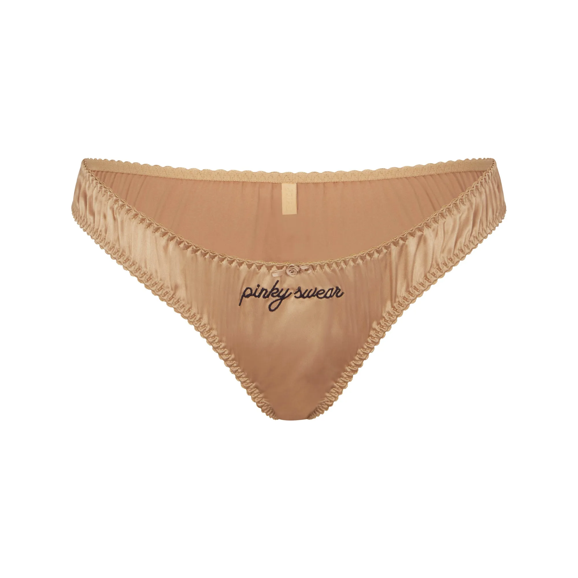 SKIMS SLEEPOVER SATIN HIPSTER | HONEY sold by SKIMS