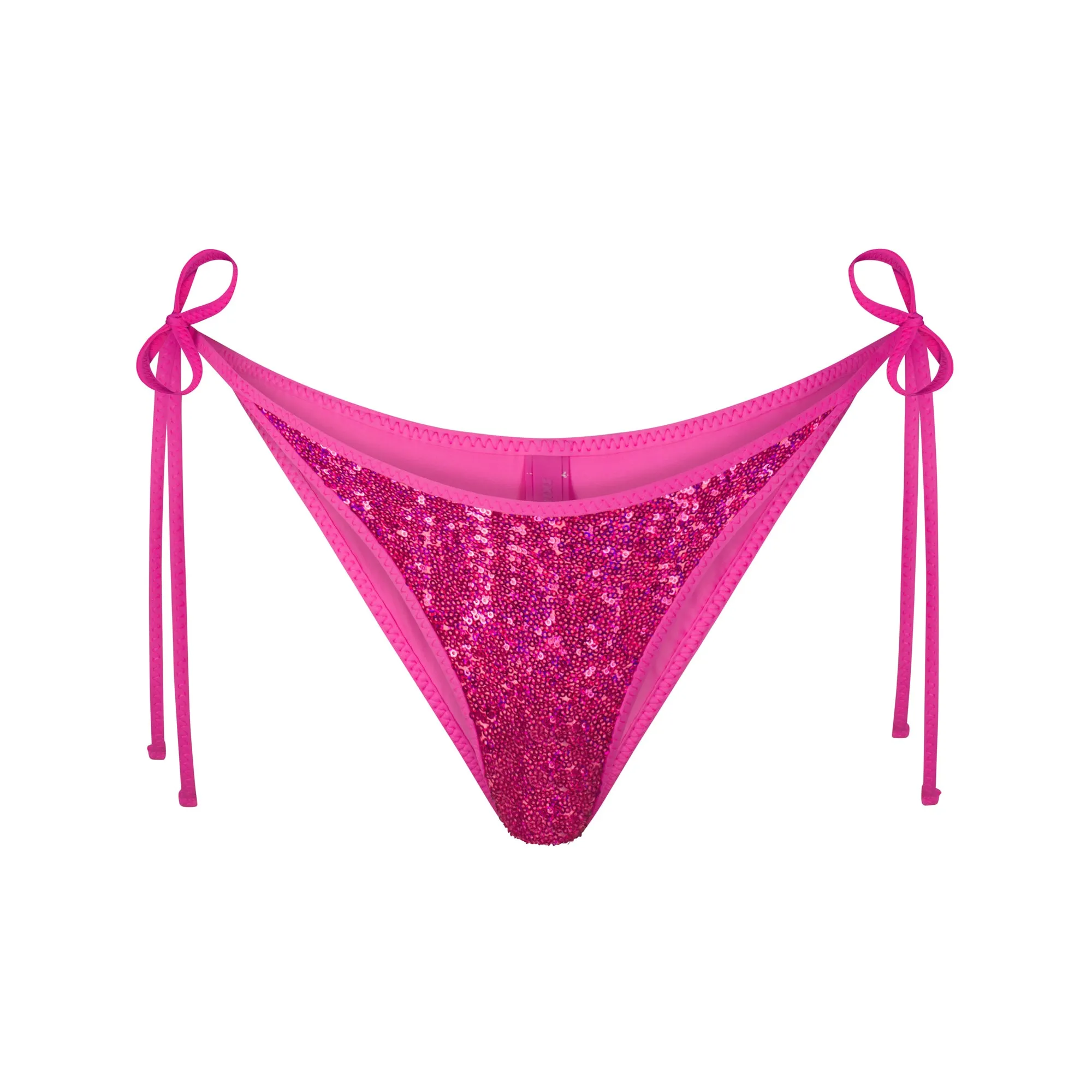 SEQUIN TIE BIKINI BOTTOM | FLAMINGO sold by SKIMS