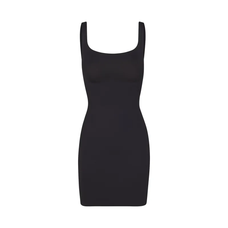 SKIMS BODY TANK SLIP DRESS | ONYX made by SKIMS
