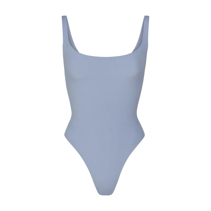 FITS EVERYBODY SQUARE NECK BODYSUIT | SLATE sold by SKIMS