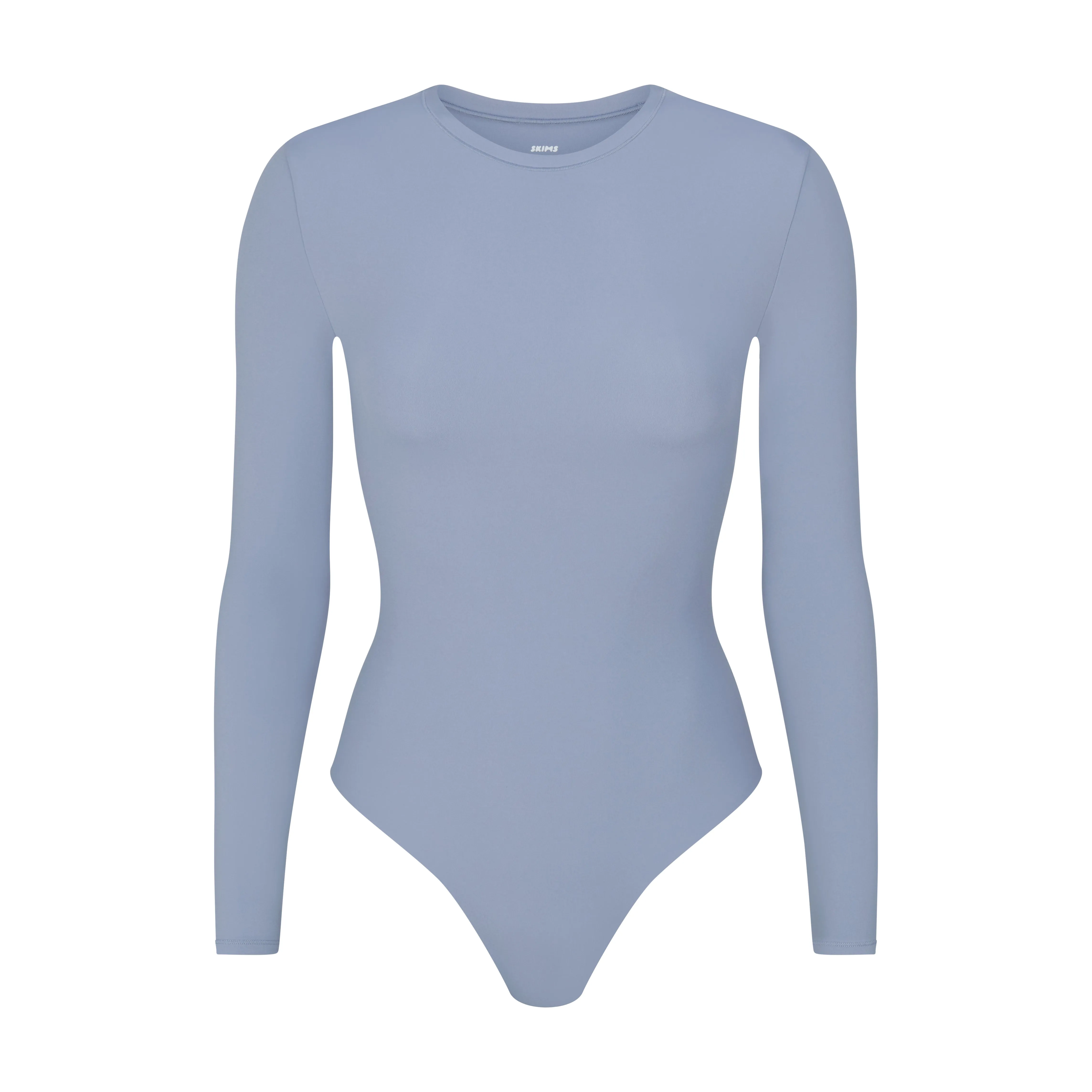 FITS EVERYBODY LONG SLEEVE CREW NECK BODYSUIT | SLATE sold by SKIMS