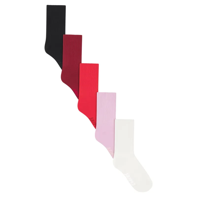SPORT CREW SOCK 5-PACK | RED BRICK MULTI made by SKIMS