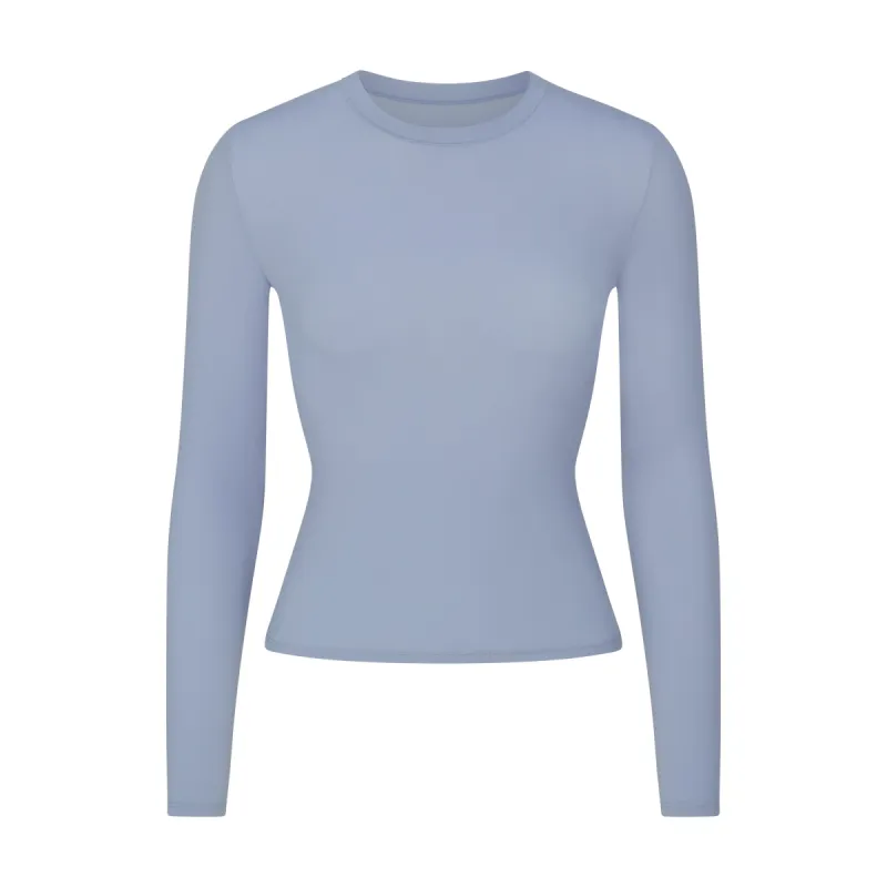 FITS EVERYBODY LONG SLEEVE T-SHIRT | SLATE sold by SKIMS