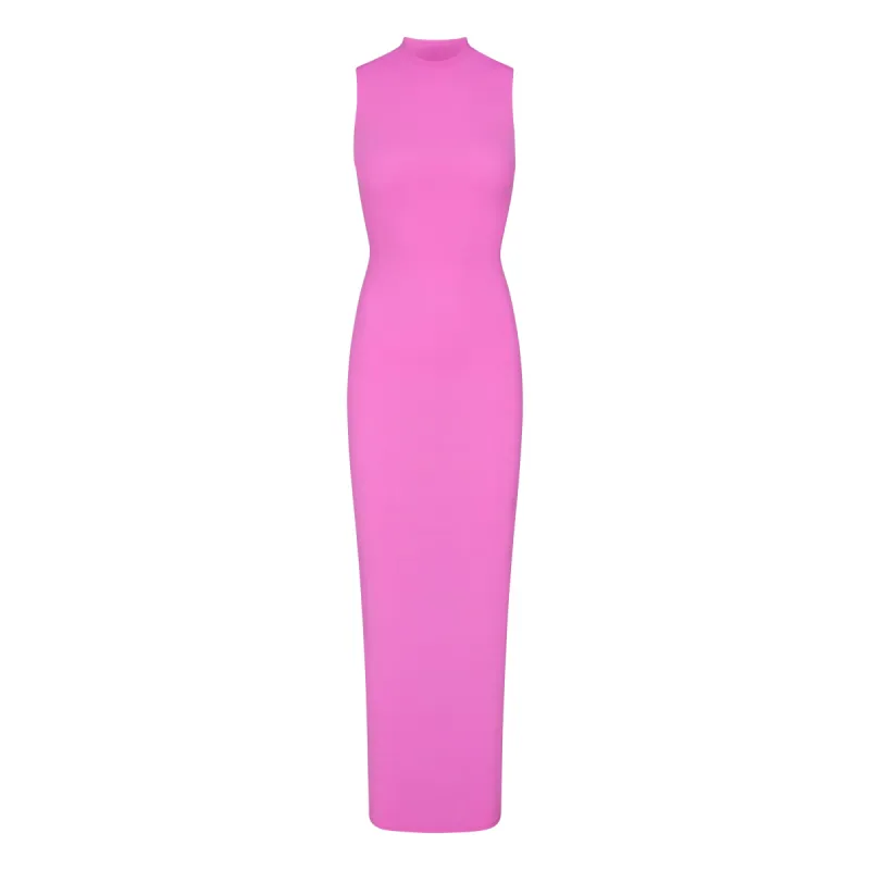 FITS EVERYBODY SLEEVELESS MOCK NECK DRESS | NEON ORCHID sold by SKIMS