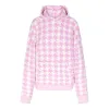 COZY KNIT UNISEX HOODIE | PETAL HOUNDSTOOTH sold by SKIMS