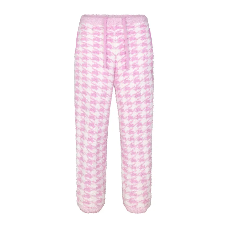 COZY KNIT UNISEX JOGGER | PETAL HOUNDSTOOTH sold by SKIMS
