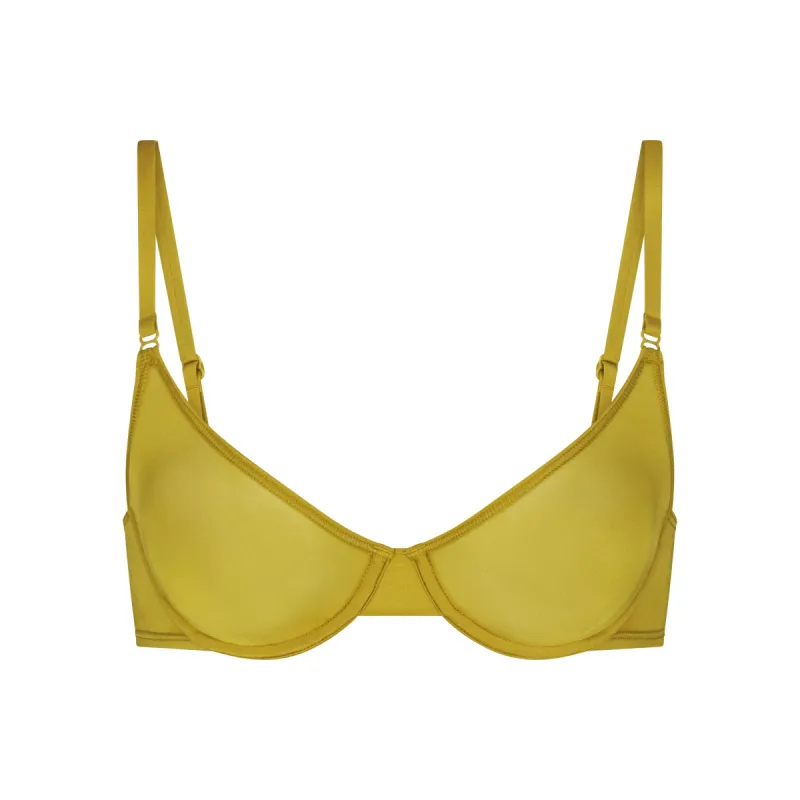 JELLY SHEER UNLINED SCOOP BRA | CHARTREUSE sold by SKIMS