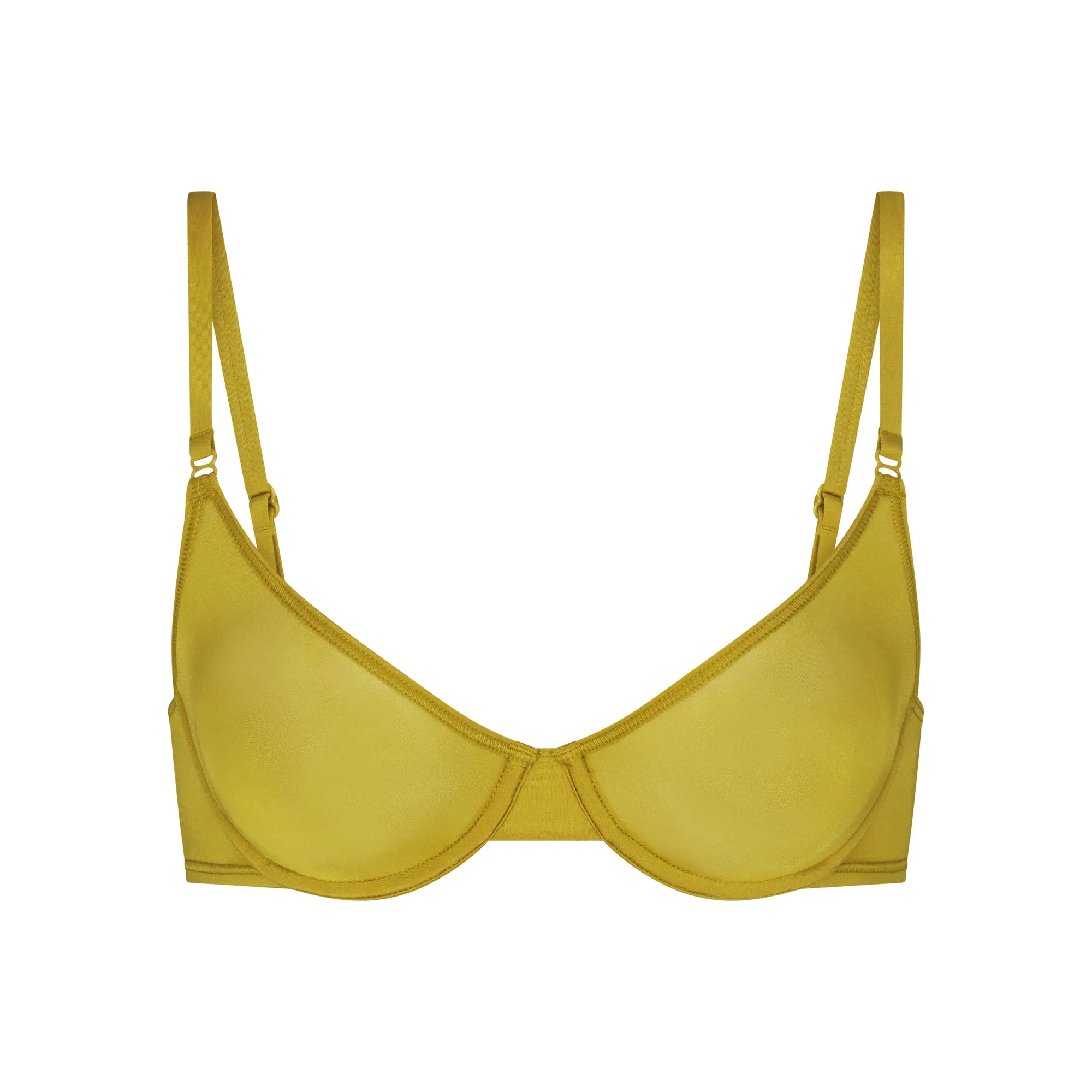 JELLY SHEER UNLINED SCOOP BRA | CHARTREUSE sold by SKIMS