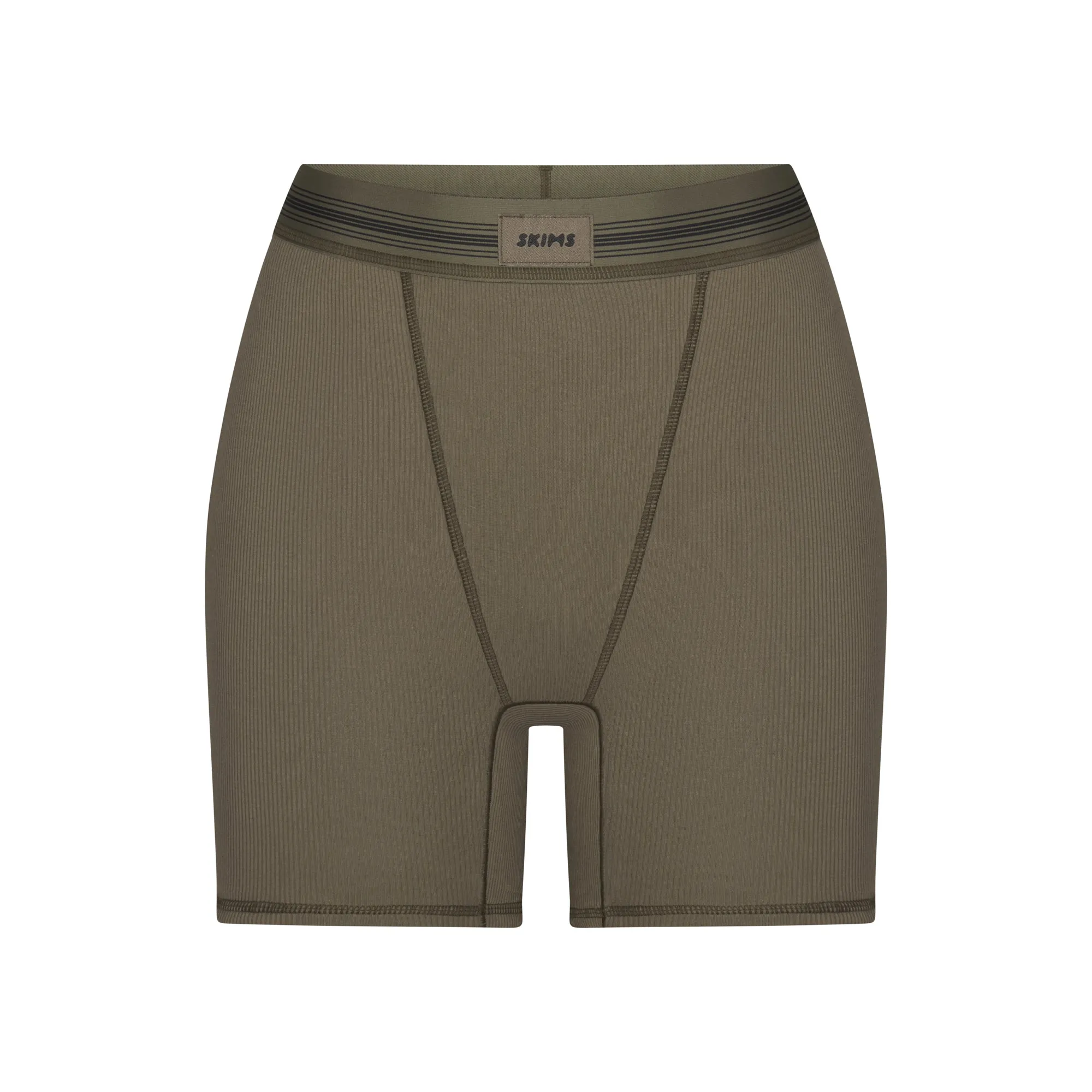 COTTON RIB BOXER | ARMY MULTI sold by SKIMS