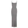 SKIMS Long Slip Dress | Grey | XS | Soft Lounge sold by SKIMS