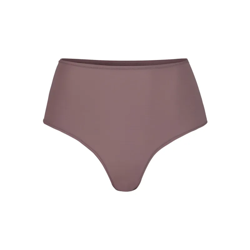 FITS EVERYBODY HIGH-WAISTED THONG | UMBER sold by SKIMS