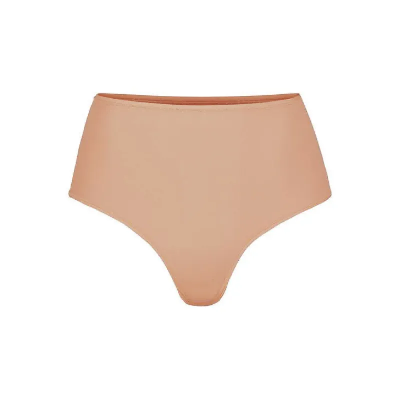 FITS EVERYBODY HIGH-WAISTED THONG | OCHRE sold by SKIMS