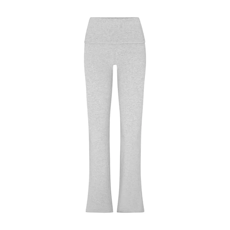 COTTON JERSEY FOLDOVER PANT | LIGHT HEATHER GREY sold by SKIMS