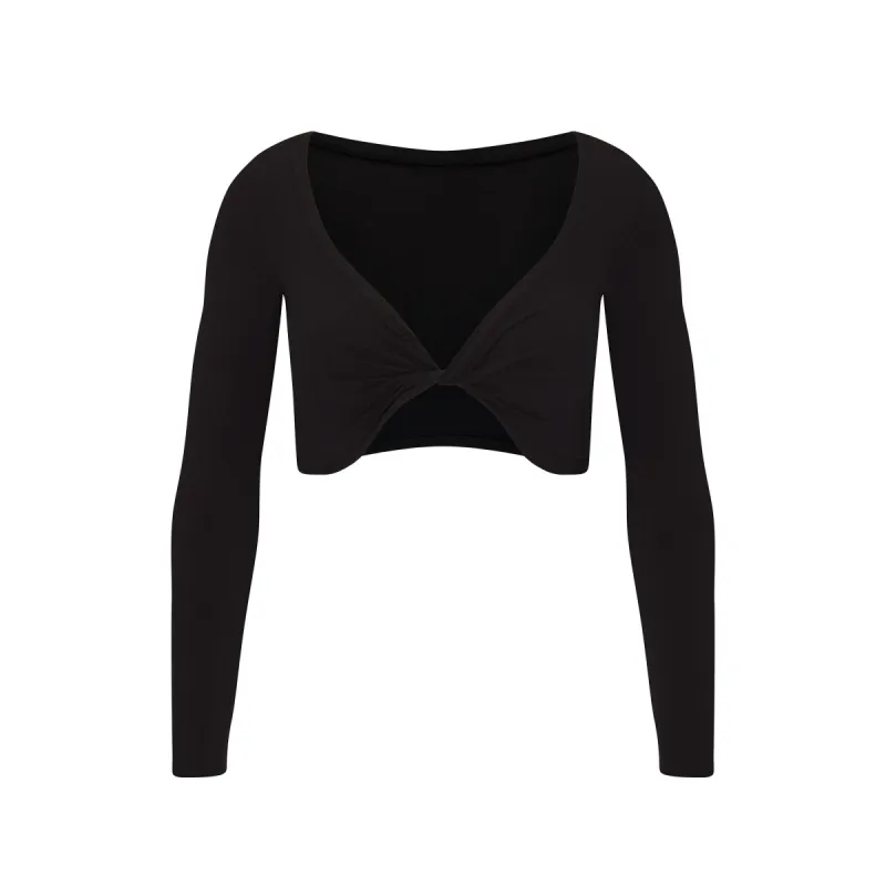 COTTON TWIST LONG SLEEVE CROPPED TOP | SOOT sold by SKIMS